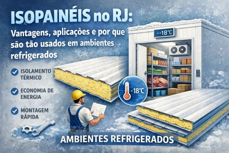 Isopainéis no RJ: Vantagens, aplicações e por que são tão usados em ambientes refrigerados