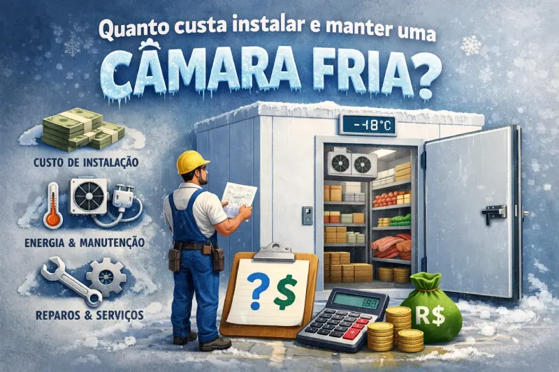 Quanto custa instalar e manter uma câmara fria no RJ? Valores, consumo e manutenção
